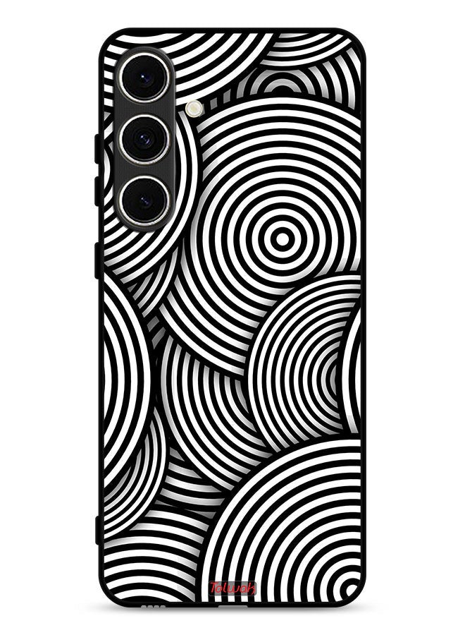 Tolwak Samsung Galaxy A56 5G Protective Case Cover Circles Illusion Pattern - Image 1