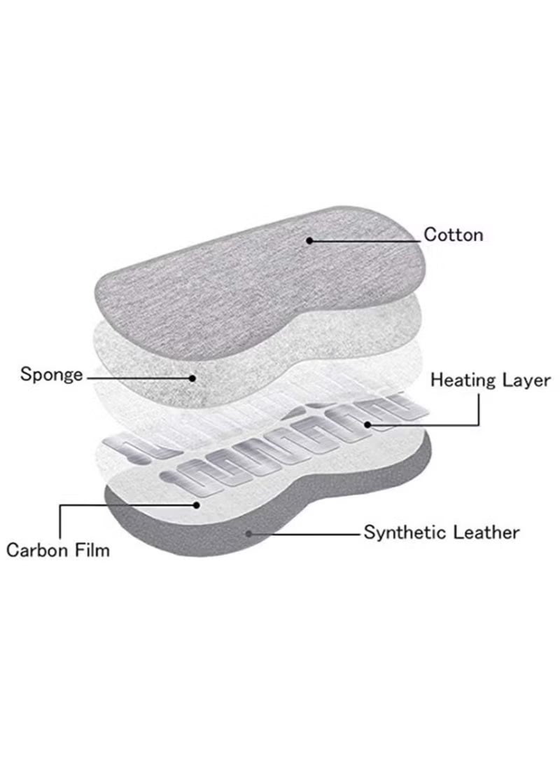 Heated Eye Mask with Aromatic Steam – Adjustable Temperature (35-50°C) & Timer, USB Powered, Washable Cover, Moist Heat Compress for Eye Fatigue & Dry Eye Relief, Home Office Sleep Shading - Image 4