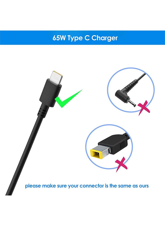 VINSOC USB C Laptop Charger 65w 45w for dell hp Lenovo Asus Acer Razer Blade Stealth MacBook Samsung Chrombook Charger Fast Charging Type C AC Adapter Power Cord Supply  - Image 3