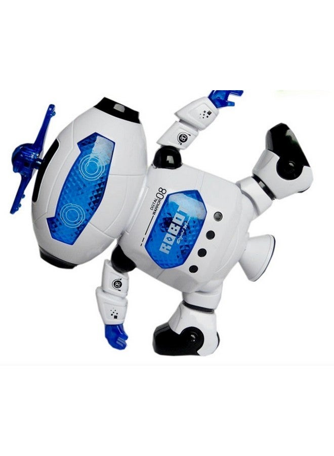 WenToyce Musical Walking Dancing Robot Toy For Kids, Flashing Lights, 360° Body Spinning, Toddlers Bosys Girls Fun Figure Toy - Image 5