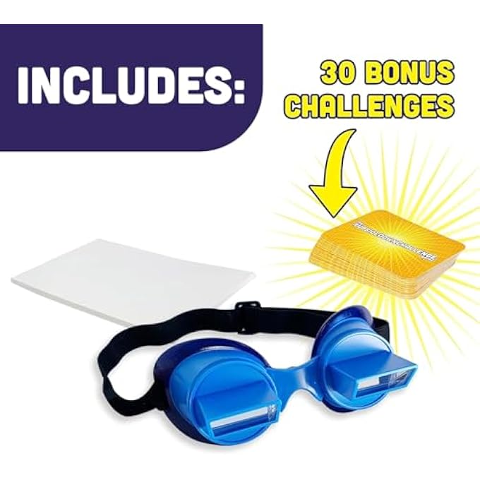 Vango The UpsideDownChallenge Game for Family & Kids - Complete Fun Challenges with Upside Down Goggles - Hilarious Fun Game for Game Night & Parties - 2-6 Players, Ages 8+ (Bonus Edition) (VNG070B) - Image 2