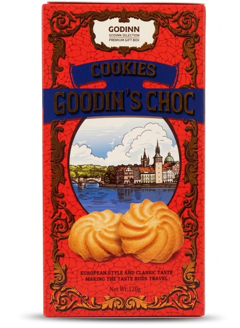 Goodin's Choc Premium Butter Cookies Gift Box 120g