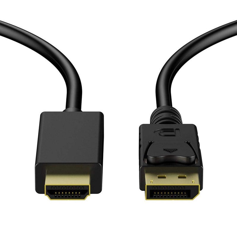 1.8m Display Port Display Port Male DP-HDMI Male Adapter Converter Cable for PC Laptop HD Projector - Image 2