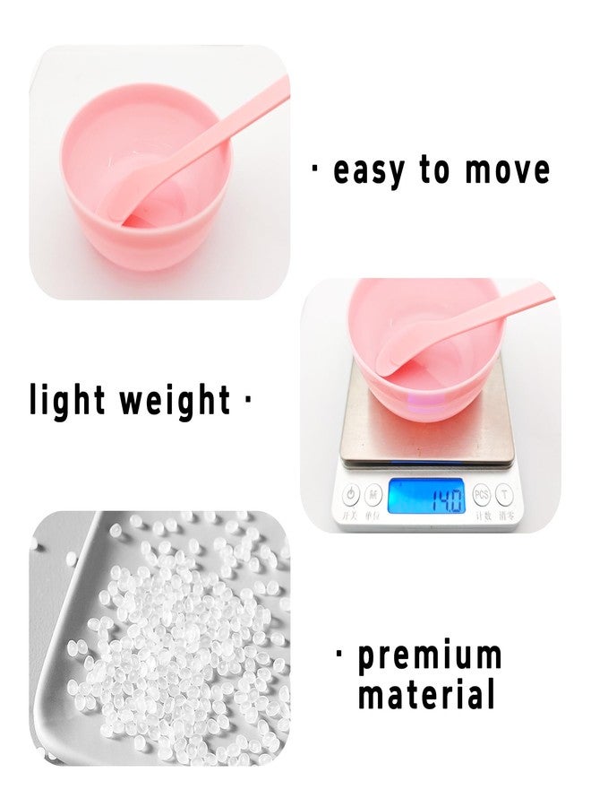 Virello 5Pcs DIY Slime Making Tools, PP Plastic Glue Mixing Bowls with Glue Mixing Spoons for Slime, Arts, Crafts(Pink) - Image 3