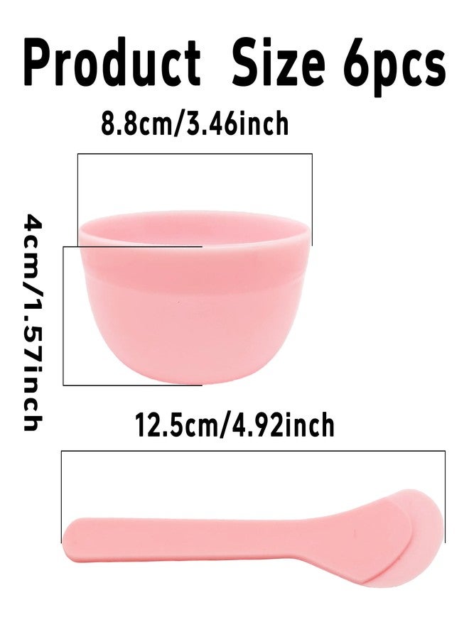 Virello 5Pcs DIY Slime Making Tools, PP Plastic Glue Mixing Bowls with Glue Mixing Spoons for Slime, Arts, Crafts(Pink) - Image 2