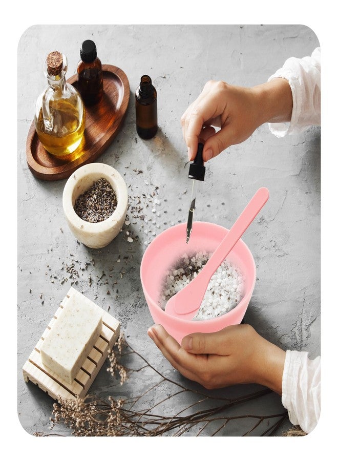 Virello 5Pcs DIY Slime Making Tools, PP Plastic Glue Mixing Bowls with Glue Mixing Spoons for Slime, Arts, Crafts(Pink) - Image 5