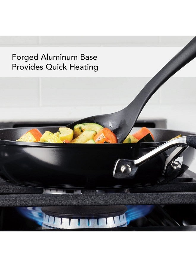 KitchenAid KitchenAid Hard Anodized Nonstick Frying Pans/Skillet Set, 8.25 Inch and 10 Inch, Onyx Black  - Image 4
