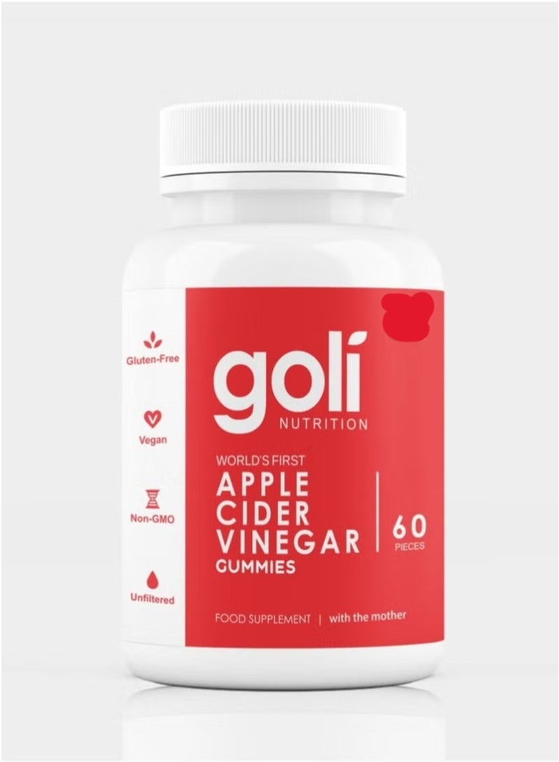 Goli Apple Cider Vinegar Gummies 60 Pieces
