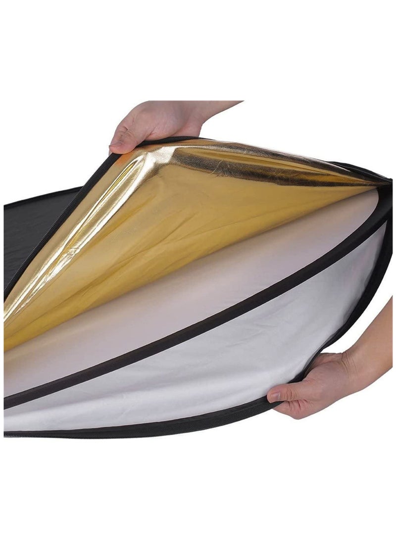 Generic - Light Reflector Set 5 colors Portable Collapsible Multi-Disc Reflector Photography with Bag for Photography Photo Lighting - Image 1