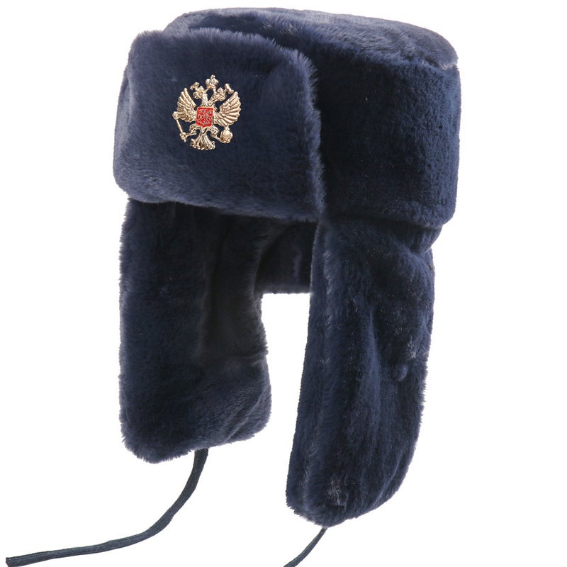 Soviet Badge Lei Feng Cap Outdoor Cold Wig Cap Fleece-Lined Thickened Winter Warm Ear Protection Cotton Cap - Image 1