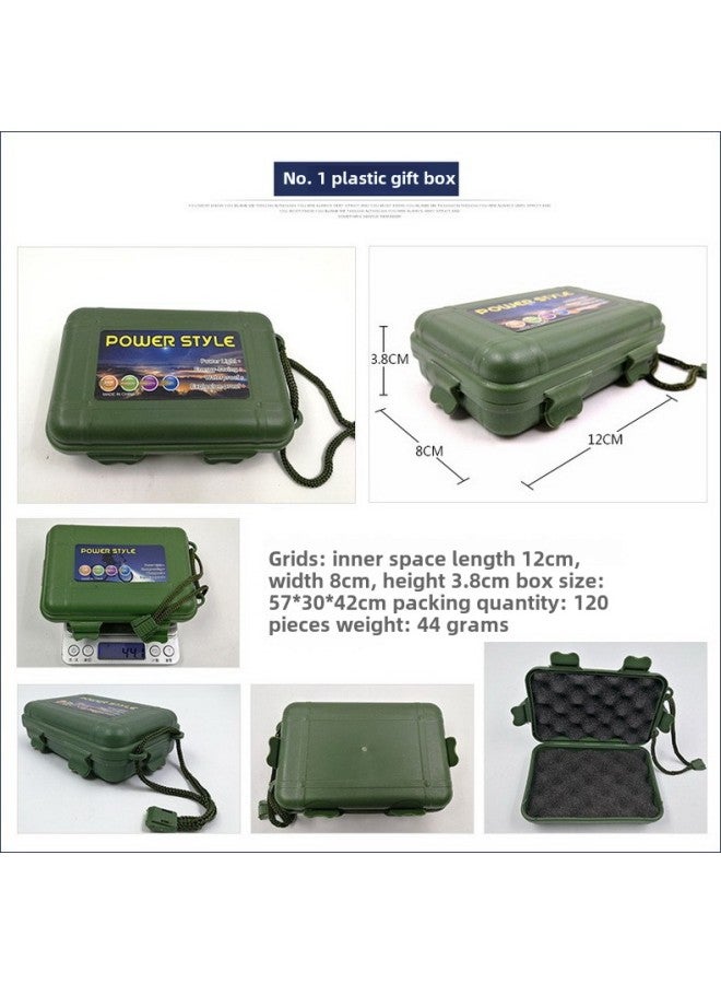 Generic Flashlight Universal Plastic Box Can Be Used As LOGO Stickers Gift Box Product Packaging Protection Box With Lanyard-Color:Box No. 1 (remarks On Green And Black Color) - Image 1
