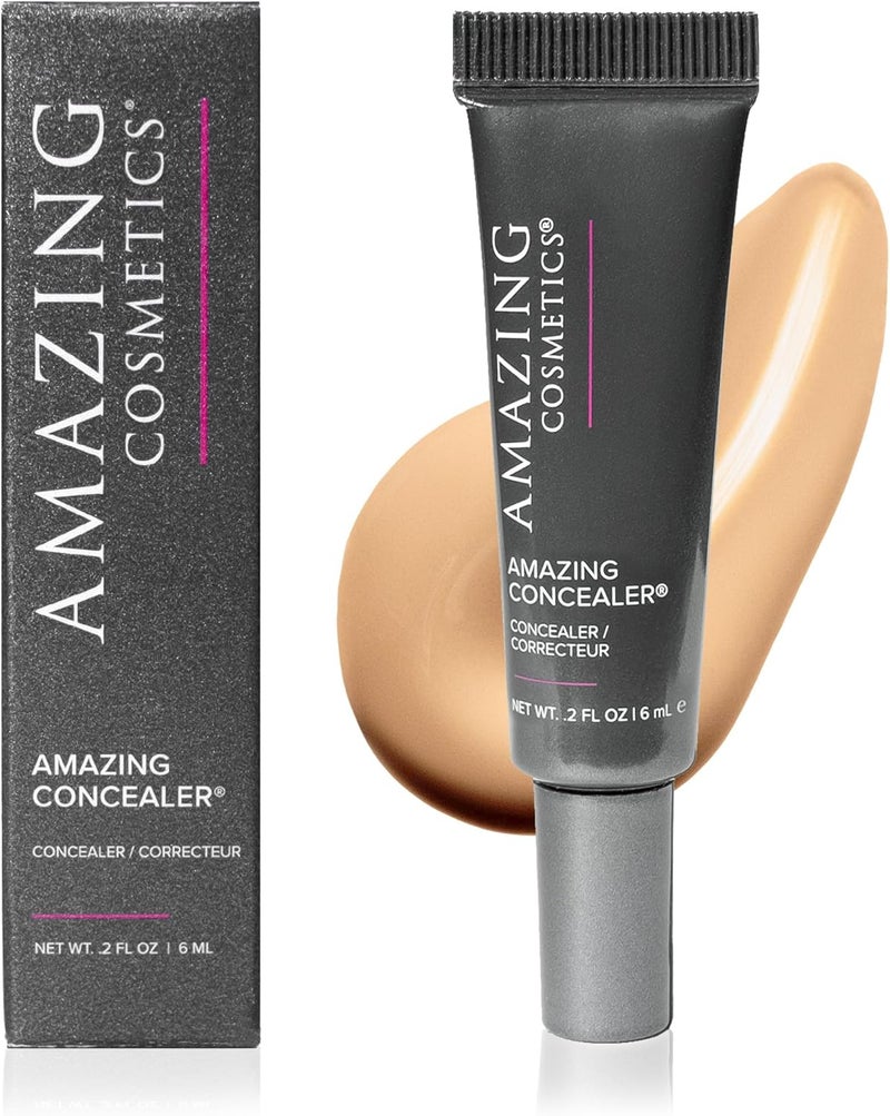 AmazingCosmetics Full Coverage Concealer for Undereye Dark Circles and Blemishes - Medium Golden - Image 1