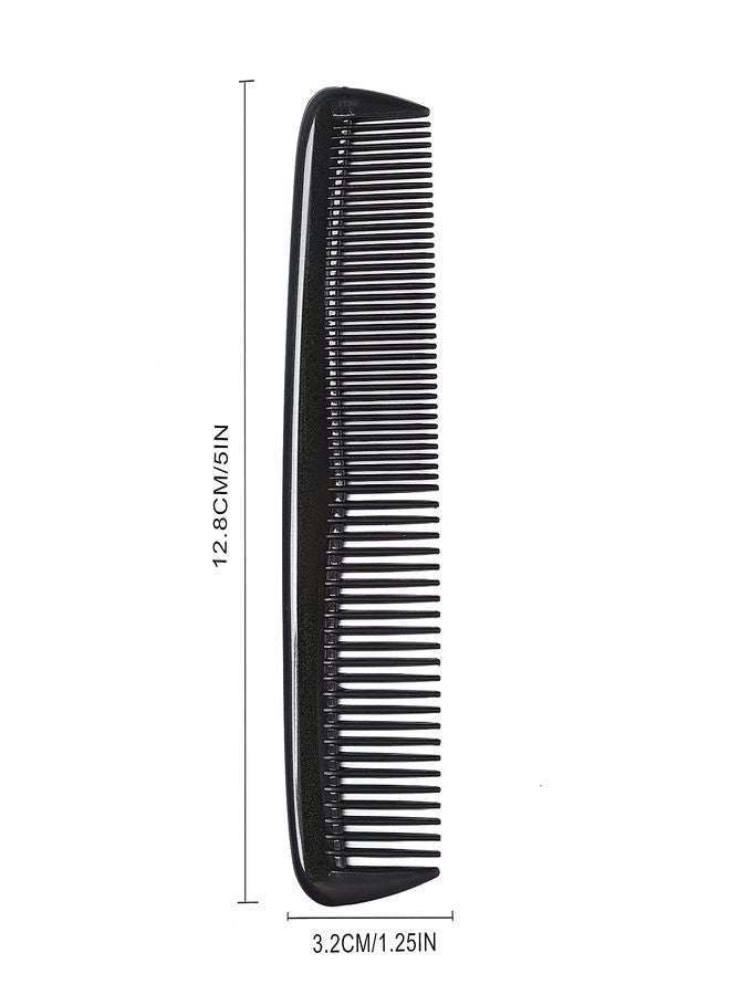 Etercycle 24 Pieces Pocket Hair Combs, 5 inch Unbreakable Black Comb Great for Travel Used on All Hair Types - Men's Hair, Women's Hair, Beard, Mustache and Sideburns - Image 2