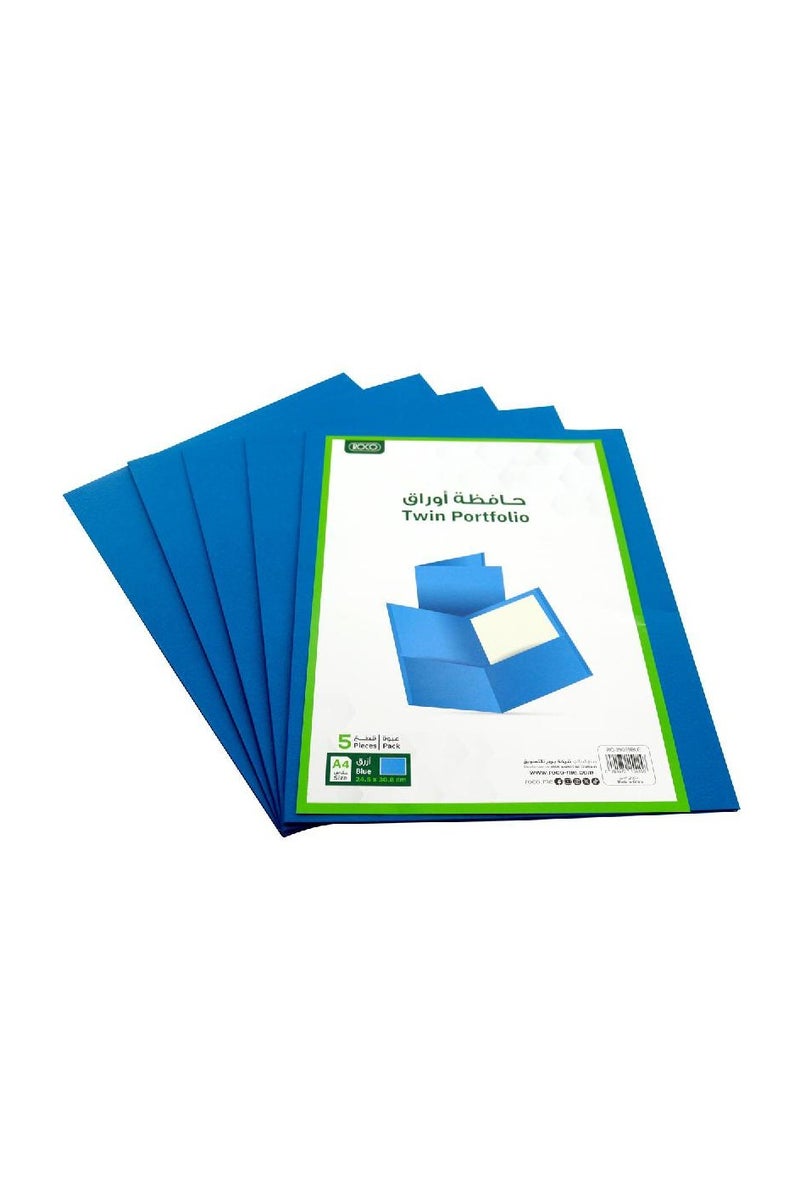 ROCO 2-Pocket Report Cover A4 Paper Blue - Image 2