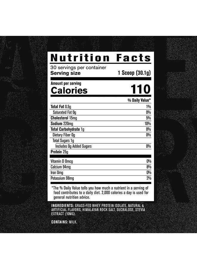 Jacked Factory Authentic ISO Grass Fed Whey Protein Isolate Powder - Low Carb, Non-GMO Muscle Building Protein w/No Fillers, Mixes Perfectly for Post Workout Recovery, Vanilla - 2LB, 30 SV - Image 5