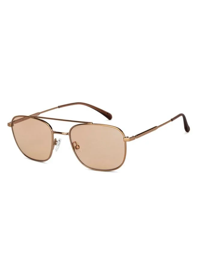 جون جاكوبس نظارات شمسية بإطار مربع كامل ديناميكروميك مستقطبة ومحمية من الأشعة فوق البنفسجية - ذهبي