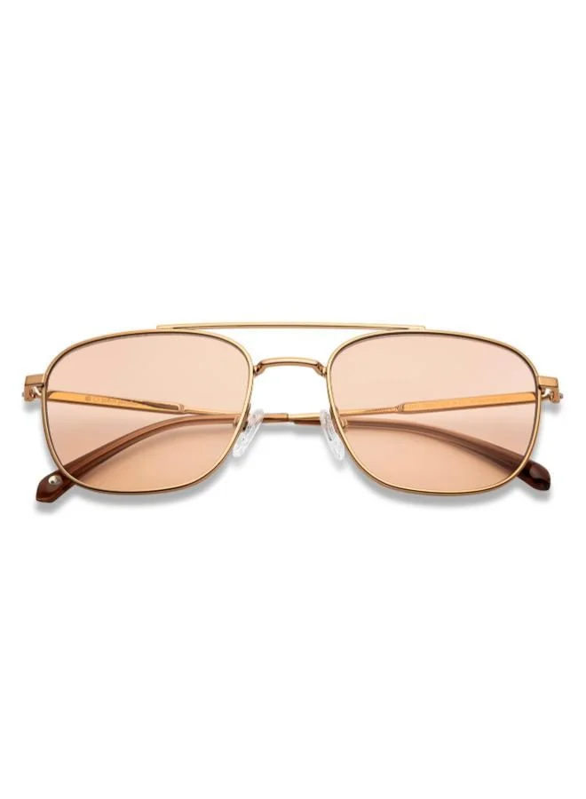 John Jacobs Dynachromic Full Rim Square Frame Polarized & UV Protected Sunglasses JJ S14045 - 52mm - Gold