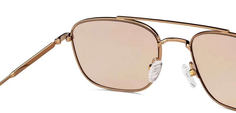 جون جاكوبس Dynachromic Full Rim Square Frame Polarized &amp; UV Protected Sunglasses JJ S14045 - 52mm - Gold