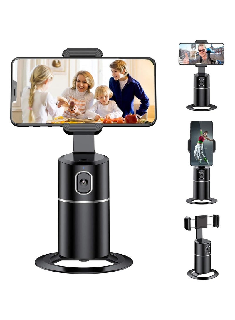 360 Auto Smart Face Tracking Phone Holder – No App Required, Live Streaming & Selfie Stick for Mobile Phones, Perfect for Vlogging, TikTok, YouTube, Zoom Calls & Content Creation - Image 1