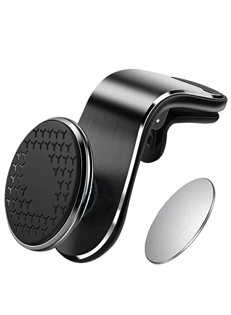 Car Phone Holder, Universal Car Air Vent Mobile Phone Holder, 360 Degree Rotating Universal Magnetic Car Mount Holder, Magnetic Mobile Phone Holder - Image 1