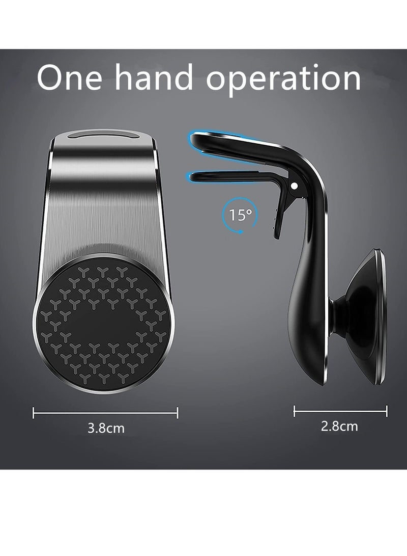 Car Phone Holder, Universal Car Air Vent Mobile Phone Holder, 360 Degree Rotating Universal Magnetic Car Mount Holder, Magnetic Mobile Phone Holder - Image 4