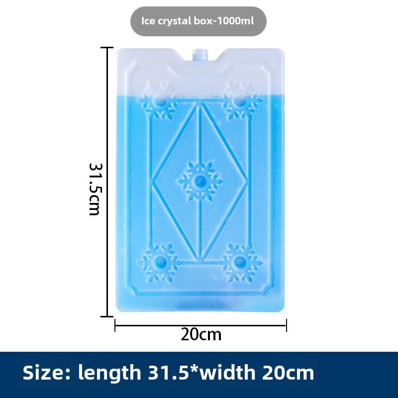 Reusable Blue Ice Brick Box for Cooling 1000ml ice board without water injection