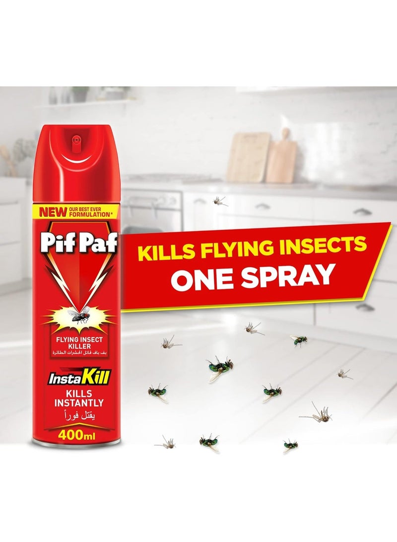 Pif Paf Mosquito & Fly Killer Spray 400ml x 2 Pack – Powerful Insect Killer Aerosol for Fast Mosquito, Fly & Bug Control – Long Lasting Home Protection UAE - Image 3