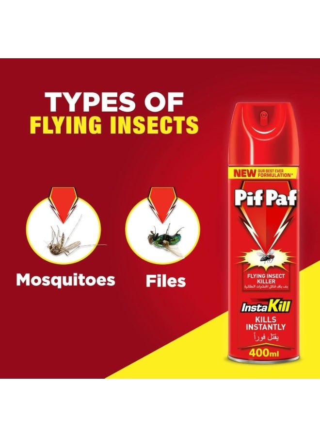 Pif Paf Mosquito & Fly Killer Spray 400ml x 2 Pack – Powerful Insect Killer Aerosol for Fast Mosquito, Fly & Bug Control – Long Lasting Home Protection UAE - Image 5