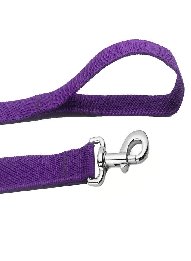 MANDAO Strong Nylon Dog Leash, 4FT/ 5 FT/ 6FT Dog Leashes for Medium Large Dogs (4FT, Purple) - Image 3