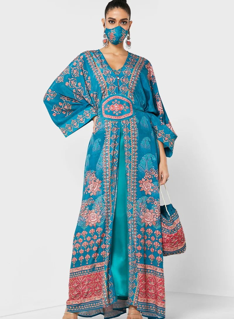 ARABIAN CLOSET Digital Print Kaftan