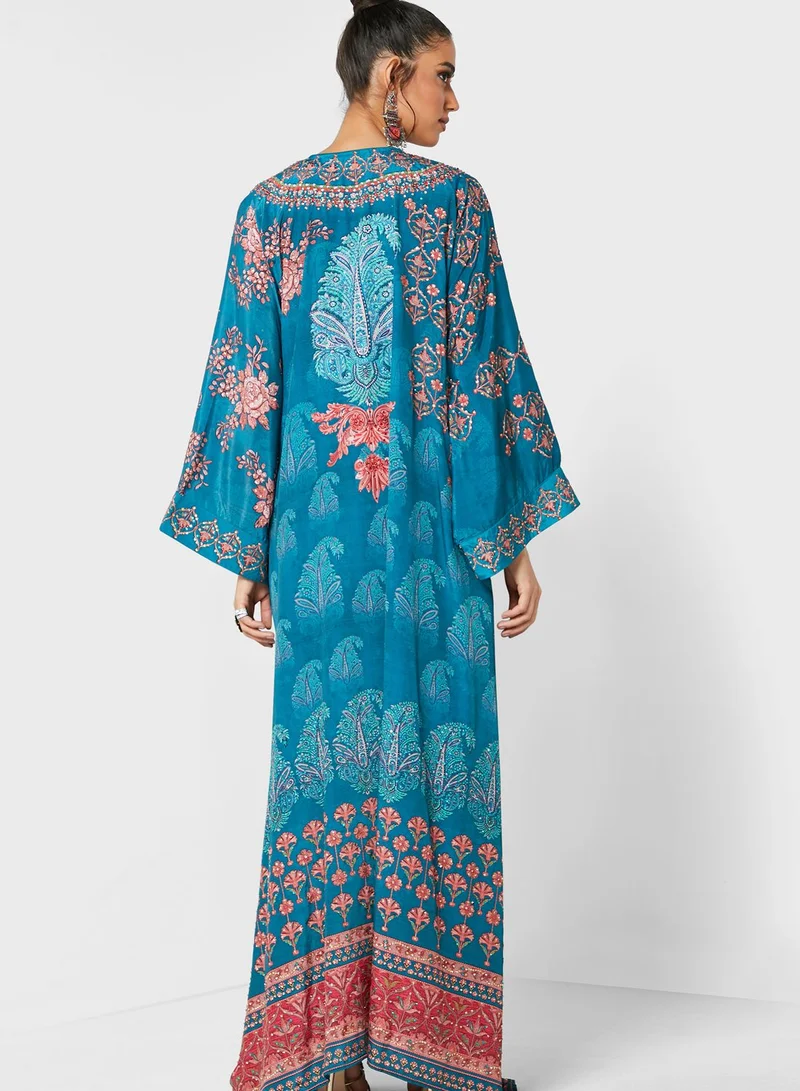 ARABIAN CLOSET Digital Print Kaftan