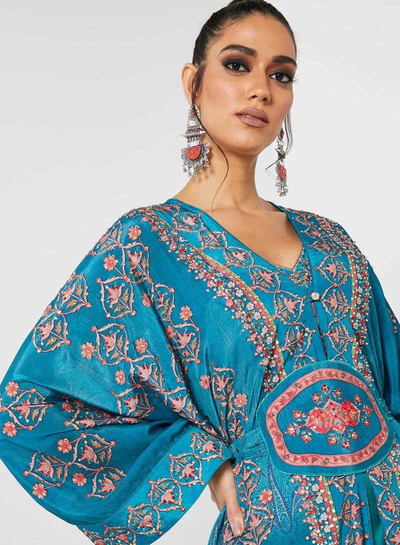 ARABIAN CLOSET Digital Print Kaftan