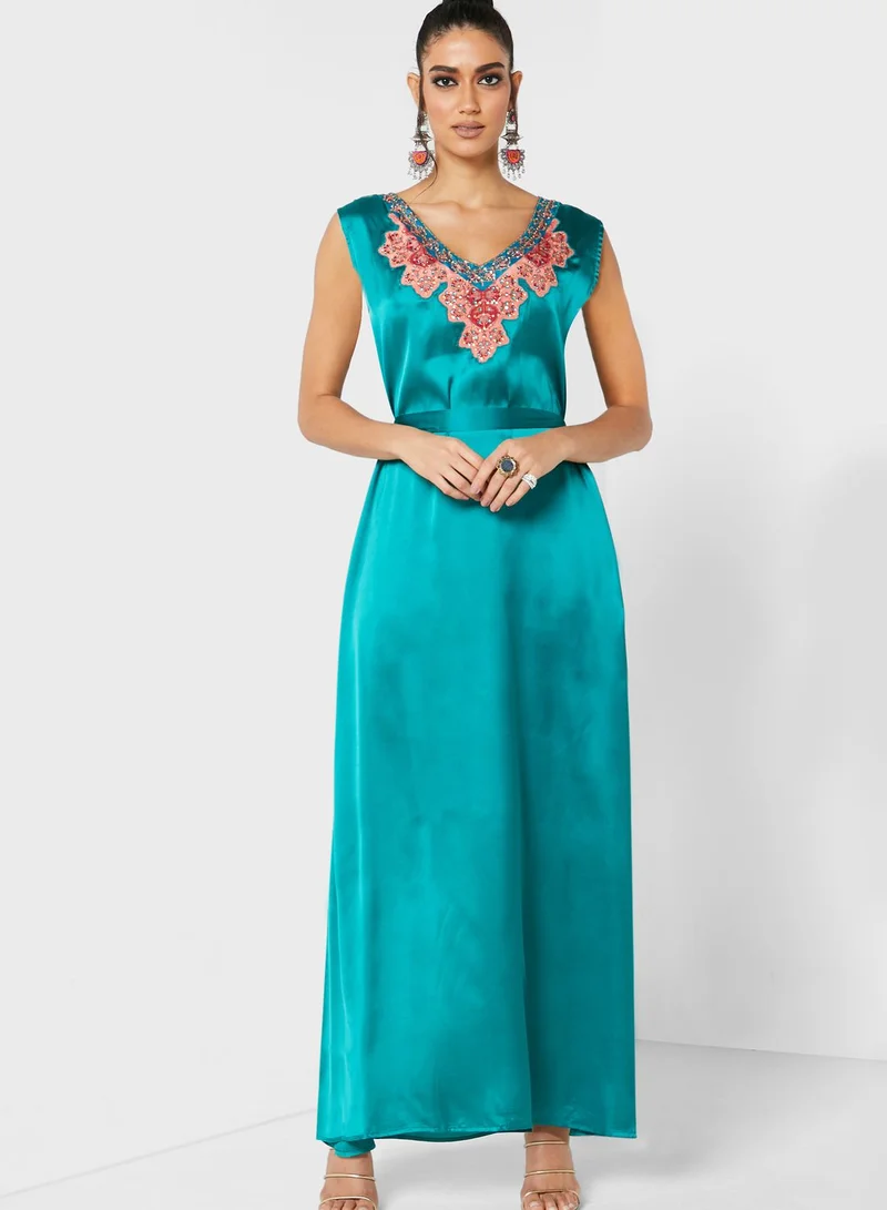 ARABIAN CLOSET Digital Print Kaftan