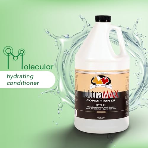 Best Shot UltraMAX Pro Conditioner, Hydrating Conditioner for Any Dog or Cat, Coat Release Technology, Sweet Pea Essence, 1.1-Gallon - Image 2