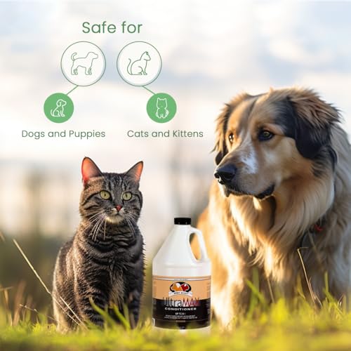 Best Shot UltraMAX Pro Conditioner, Hydrating Conditioner for Any Dog or Cat, Coat Release Technology, Sweet Pea Essence, 1.1-Gallon - Image 5