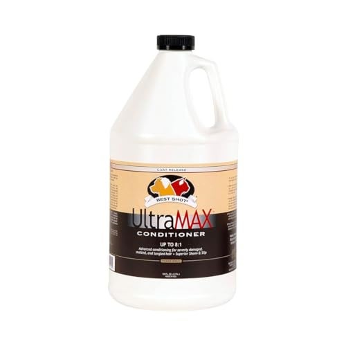 Best Shot UltraMAX Pro Conditioner, Hydrating Conditioner for Any Dog or Cat, Coat Release Technology, Sweet Pea Essence, 1.1-Gallon - Image 1