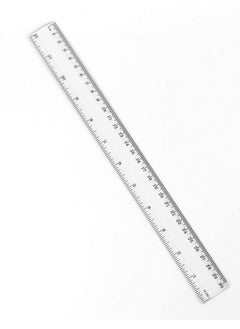Excefore Plastic Ruler, 2 Pack Plastic Ruler Straight Ruler Clear See Through Measuring Acrylic Tool for Student School Office Stationery with Centimeters and Inches  - Image 5