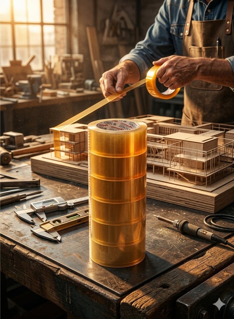 LORD Clear Packing Tape 2” x 100 Yards - Heavy-Duty Adhesive Tape, High-Performance Industrial Strength Packaging Tape for Boxes, Shipping, Moving and Storage, Long-Lasting Strong Secure Seal - Image 4