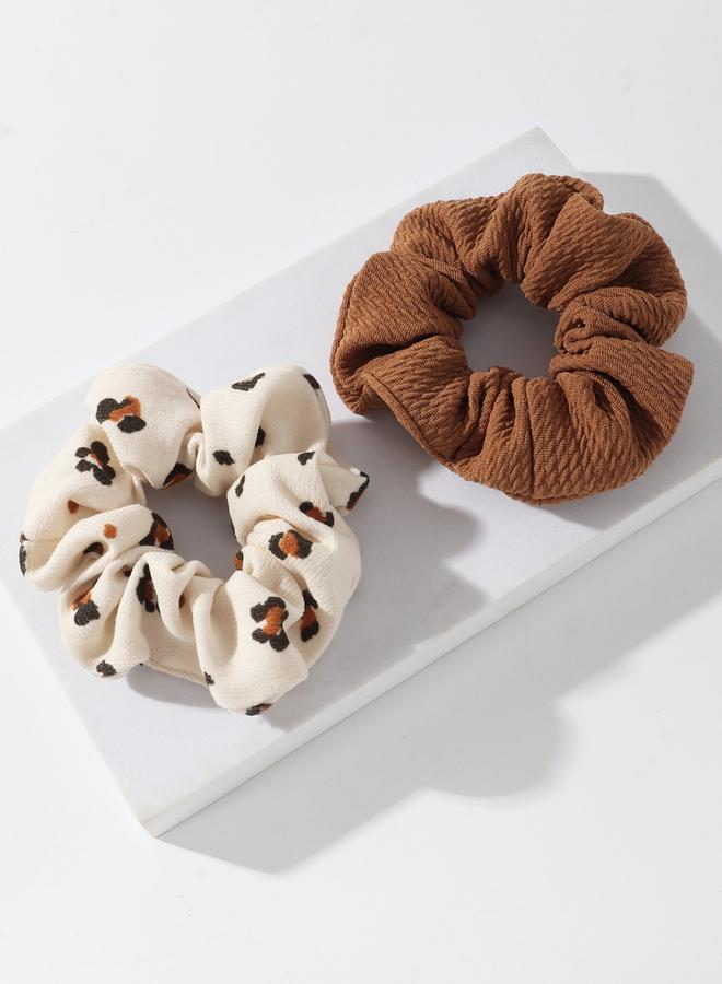 Take Two Set of 2 - Textured Scrunchies - Image 3