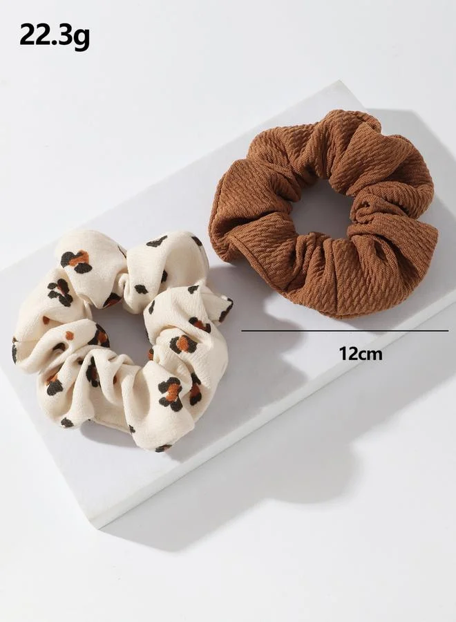 Take Two Take Two Set of 2 - Textured Scrunchies