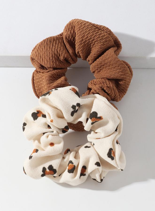 Take Two Set of 2 - Textured Scrunchies - Image 2