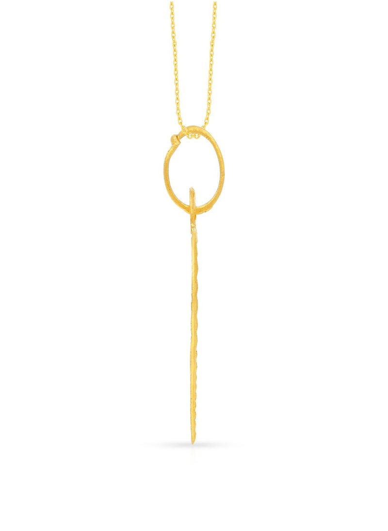 Malabar Gold and Diamonds 22k 916 Purity Gold Pendant for Women EMPN132CY  - Image 3