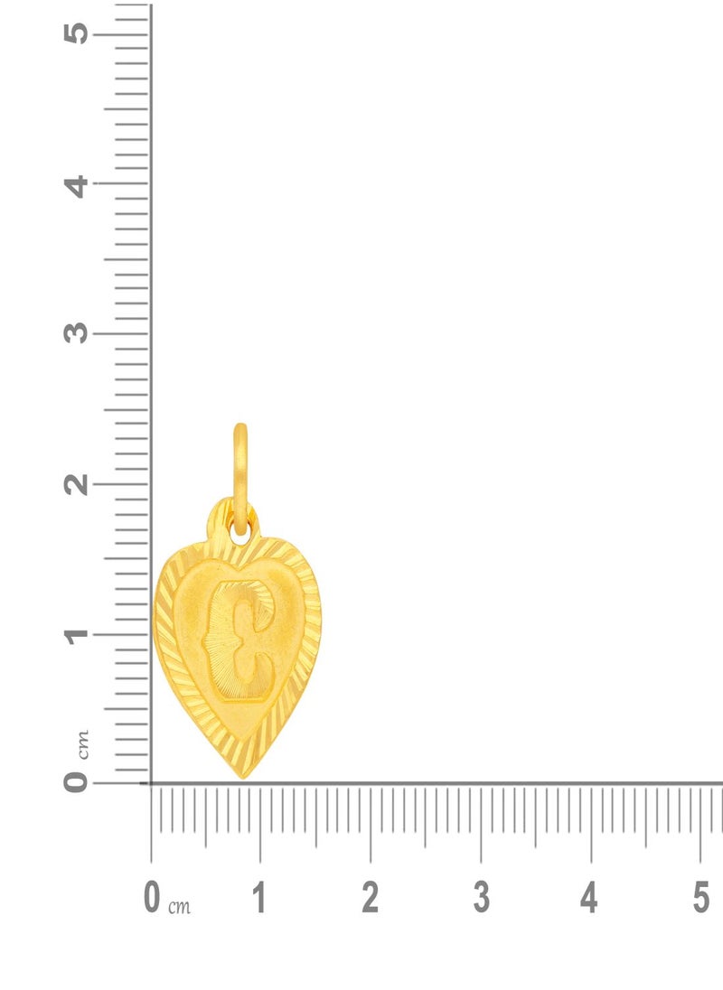 Malabar Gold and Diamonds 22k 916 Purity Gold Pendant for Women EMPN132CY  - Image 5
