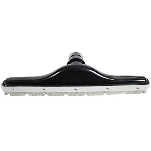 Cen-Tec Systems 60137 14" Commercial Scalloped Felt Hardwood and Polished Floor Vacuum Attachment, Black - Image 1