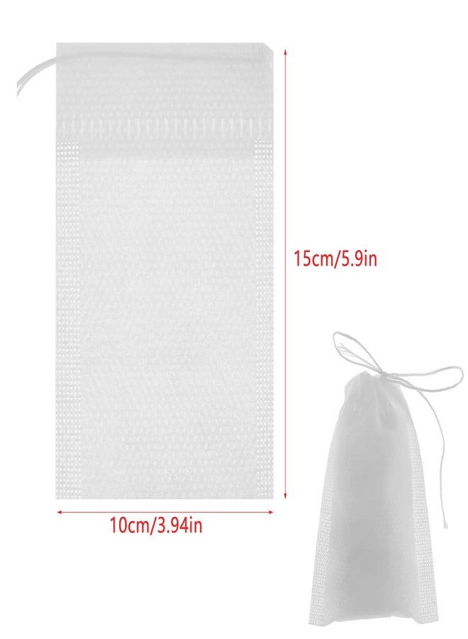 ArrErr 100 Pack Iced Coffee Bags 4x6 inch Disposable No Mess Cold Brew Coffee Maker Bags Fine Mesh Drawstring Pouches Filter Bag for Arabica Medium Roast Bean Coffee Glass Pitcher Mason Jar Brewer - Image 2