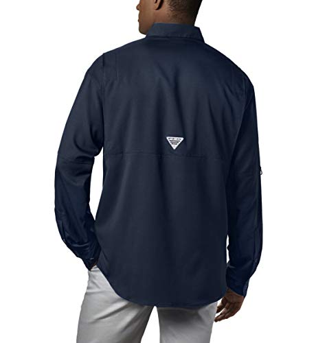 Columbia Mens PFG Tamiami Long Sleeve Fishing Shirt Collegiate Navy 1X - Image 3