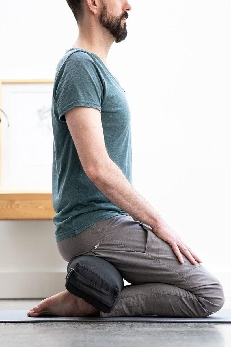 Halfmoon Prana Cotton Yoga Bolster with Carry Handle, 3-Inch x 6.5-Inch x 26.5-Inch Size, Solstice - Image 4