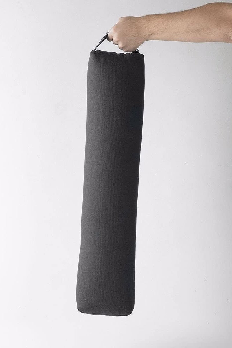 Halfmoon Prana Cotton Yoga Bolster with Carry Handle, 3-Inch x 6.5-Inch x 26.5-Inch Size, Solstice - Image 5