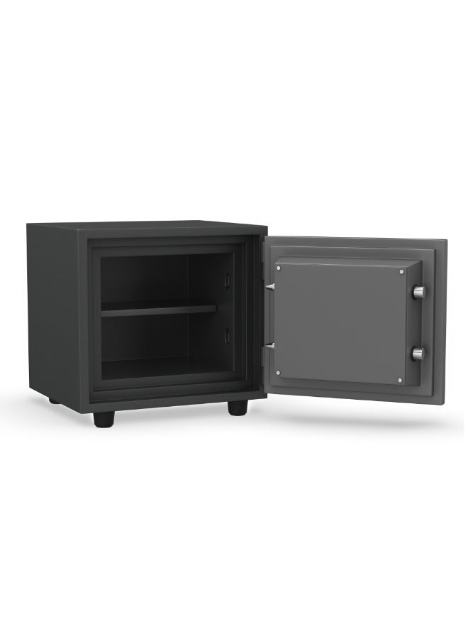 RIGID Fire Resistant Steel Safe with Dual Key Lock, 50Kg  - Image 4