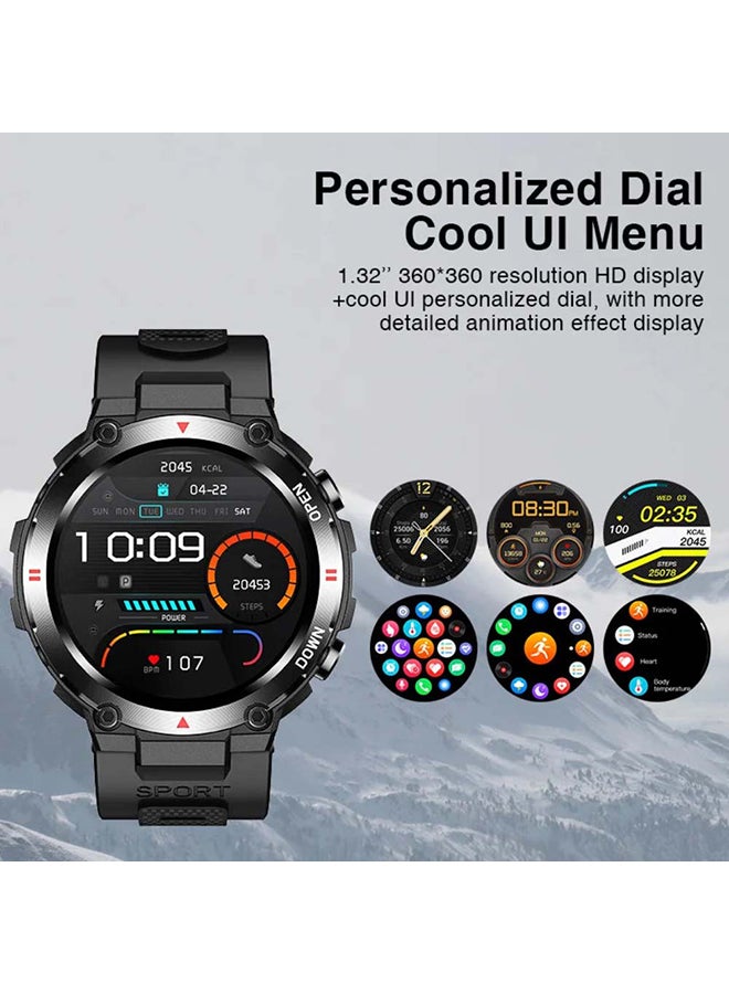 AOLON Tetra R2 Smart Watch Original 100 exercise modes Men Sports Fitness Tracker Bluetooth Call ( Black) - Image 4